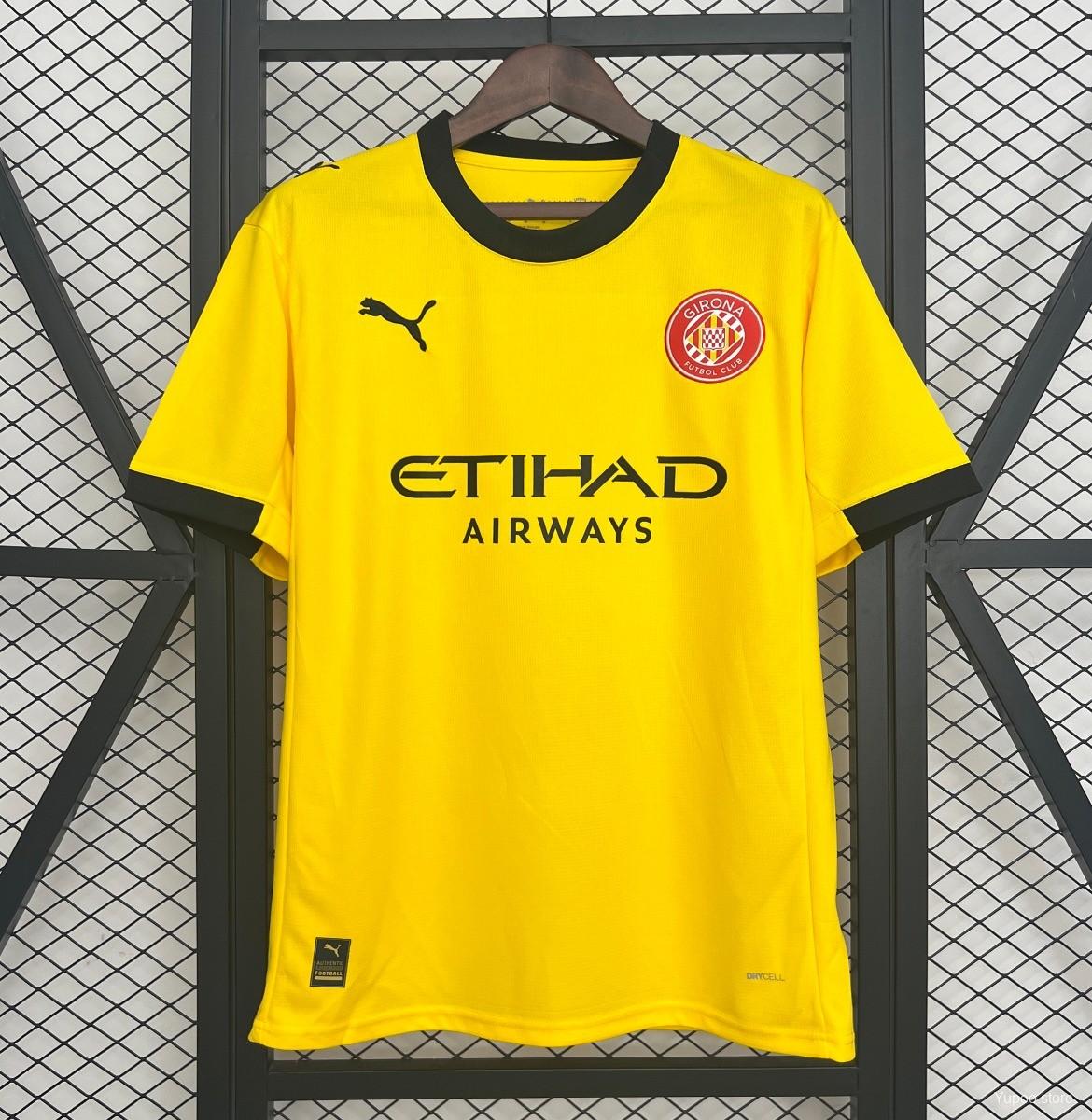Camiseta de fútbol Girona 2025/26 VISITANTE MANGA CORTA VERSION FAN